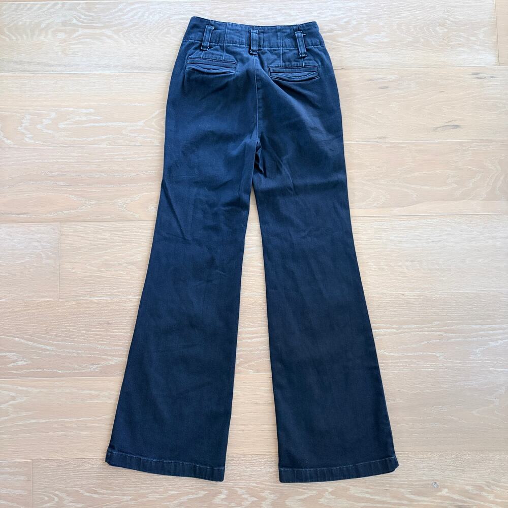 Anthropologie Maeve High Rise Wide Bottom Denim Trouser Jeans sz 25 - Picture 2 of 5